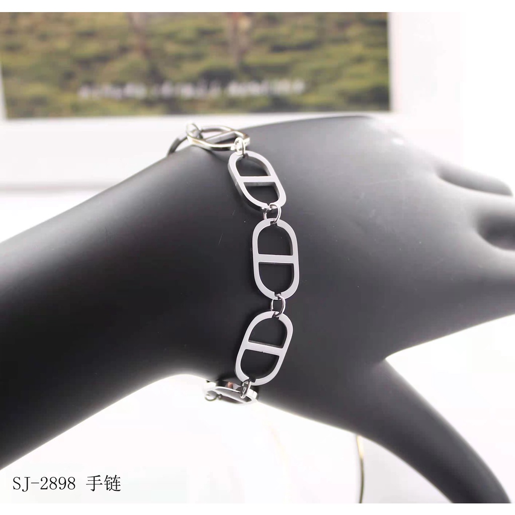 Set Perhiasan Titanium Kalung/Gelang 7963/2898