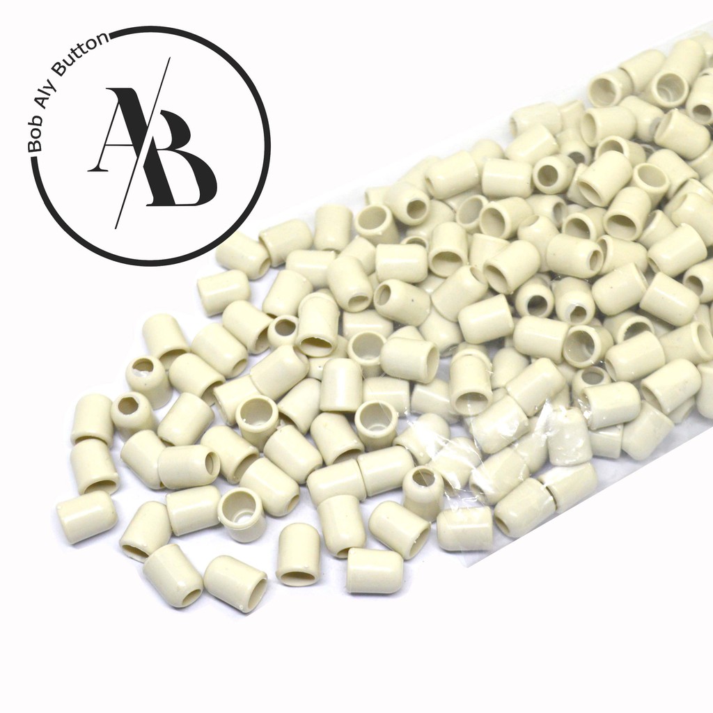 STOPPER TALI SERUT 3 MM PER 100 PCS BROKEN WHITE STOPPER AFITSON BW