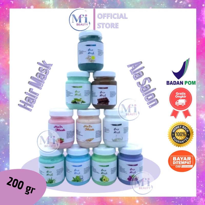 Hair Mask Creambath Masker Rambut Murah ala Salon 200ml / Hair Mask BPOM