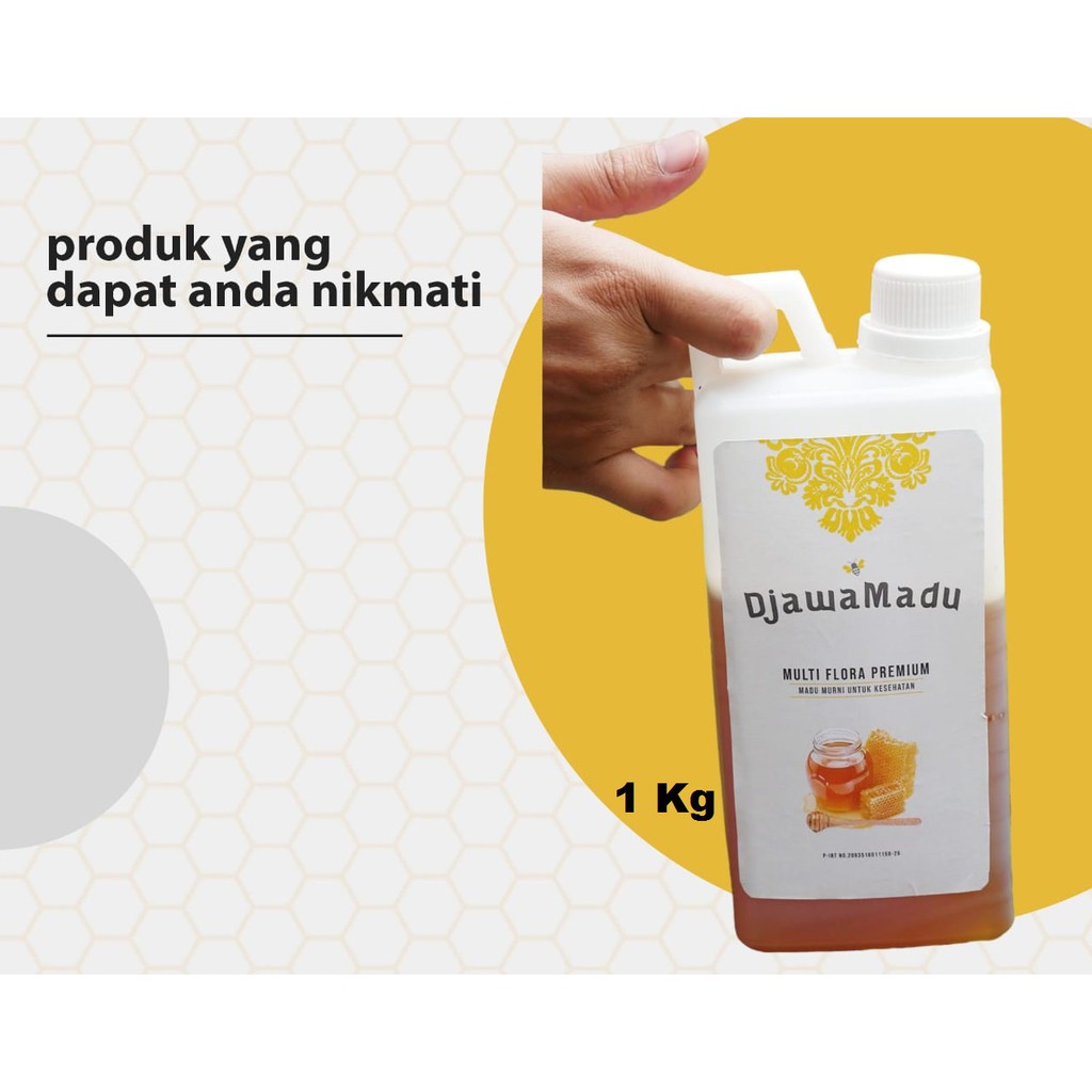 Madu Asli 100% Murni Raw Honey Nektar Multiflora 1kg Promo