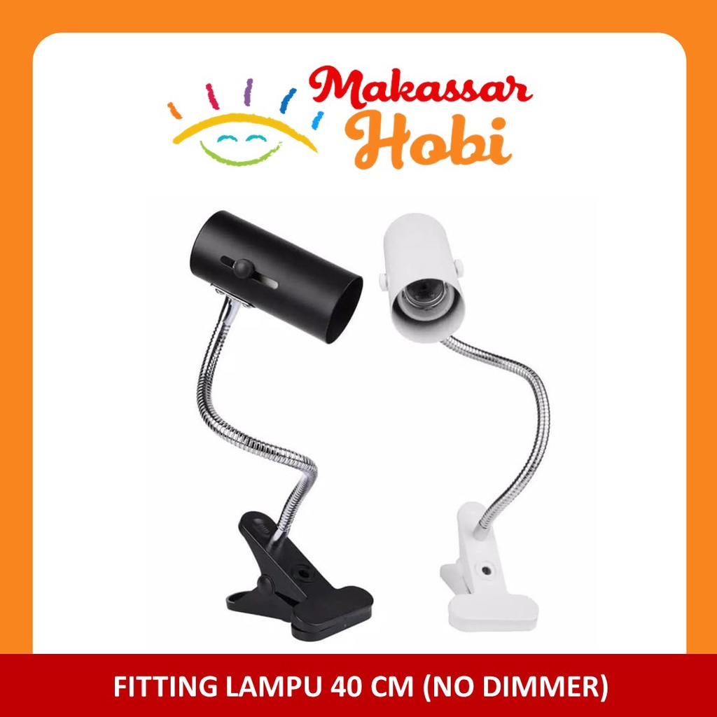 Fitting Lampu Jepit Keramik Kura Flexible Lampu Reptil Reptile Torto