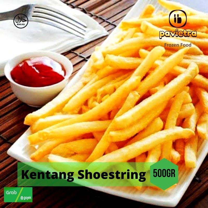 

KENTANG SHOESTRING / KENTANG GORENG SHOESTRING 500 Gram