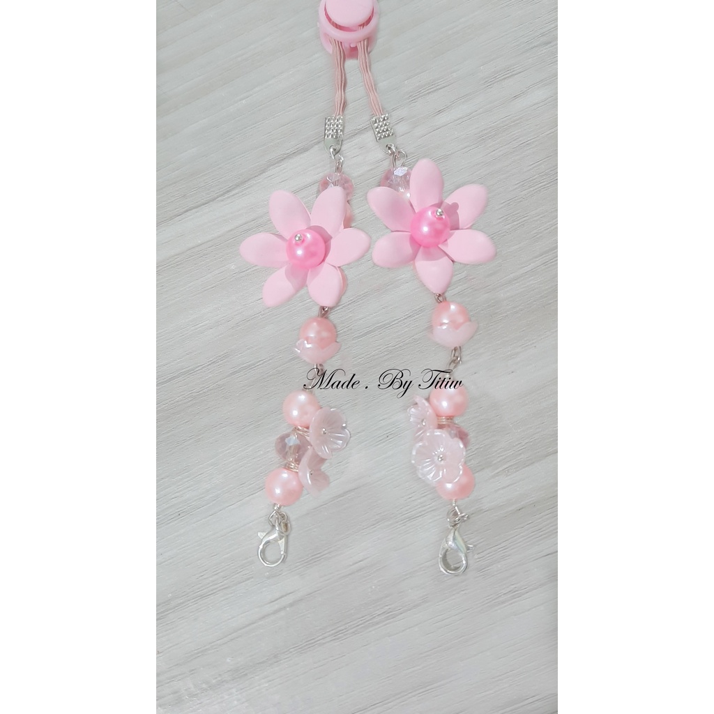 Strap masker 2 in 1, strap masker cantik, Strap masker kekinian, Strap masker lucu, Strap masker sim