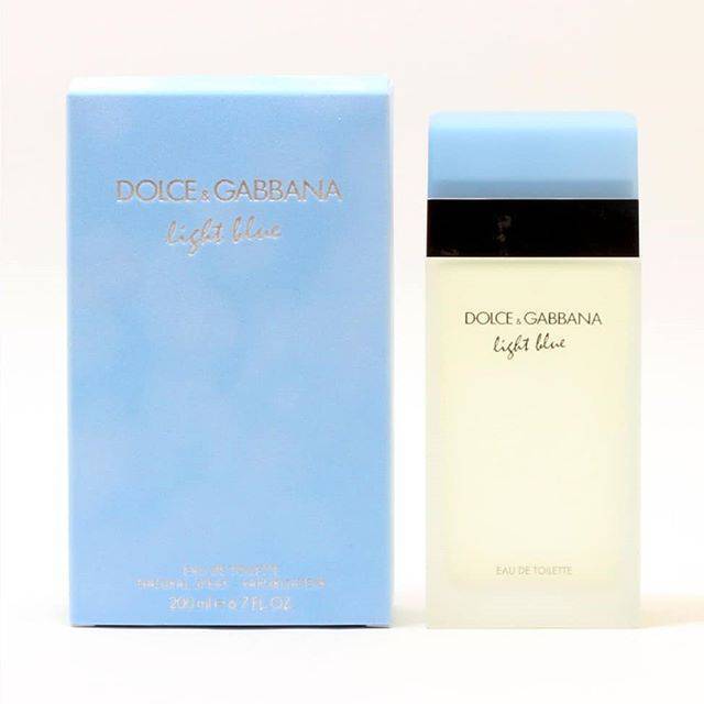 200 ml parfum Original DOLCE n GABBANA LIGHT BLUE WOMEN /gift set