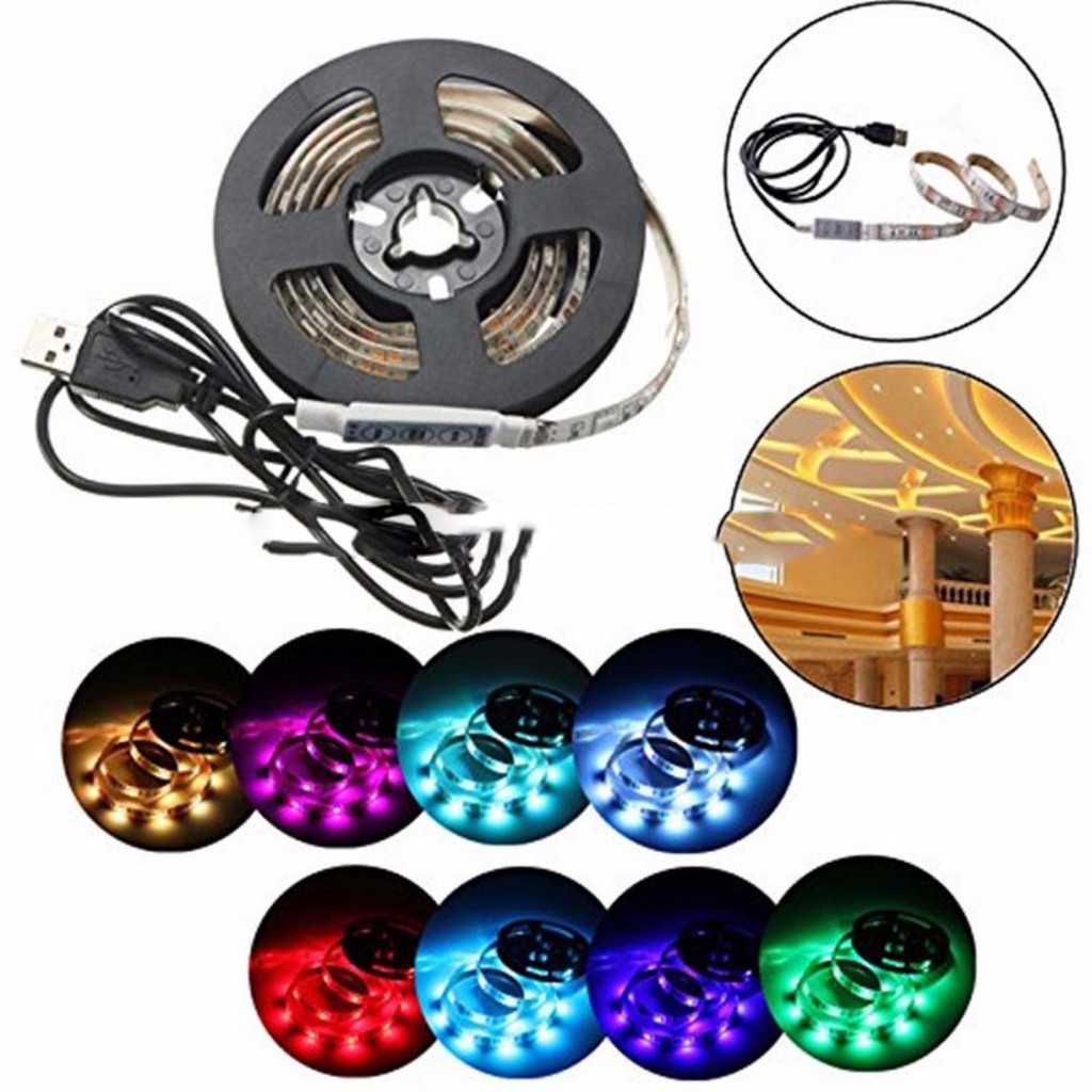 Bayar Ditempat MALITAI Mood Light Led Strip 5050 RGB with USB Controller - SMD2835