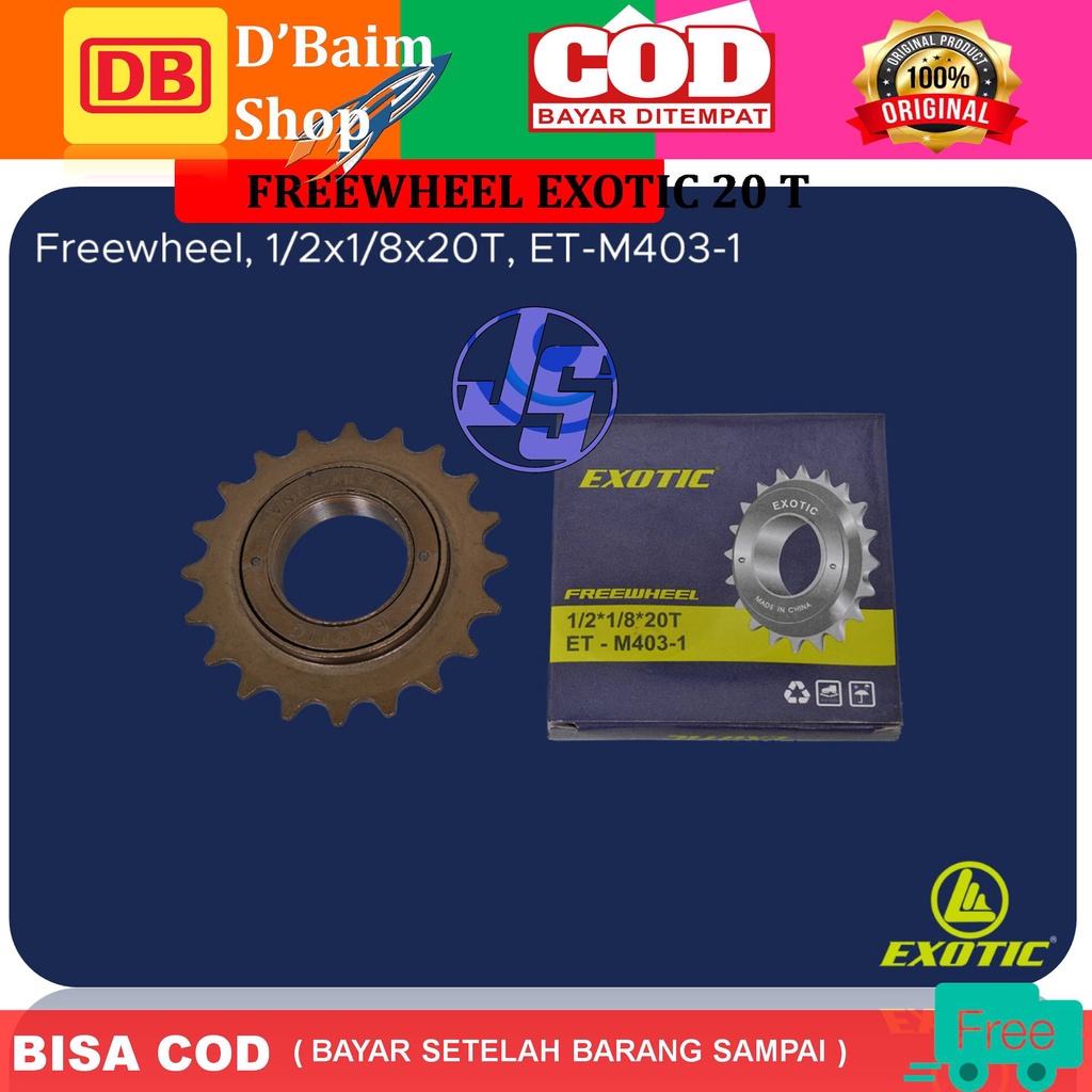 FREEWHEEL SEPEDA 1 SPEED EXOTIC PREWEL SEPEDA ANAK GIR SEPEDA ANAK 20 GIGI/20T