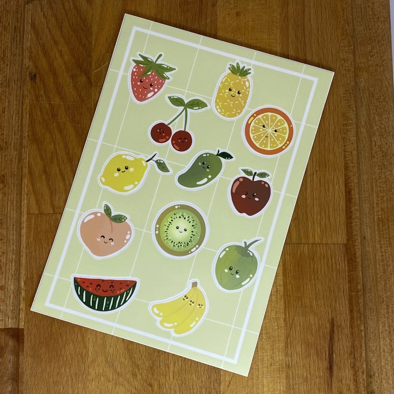 

Cutie Fruits Cut Sticker