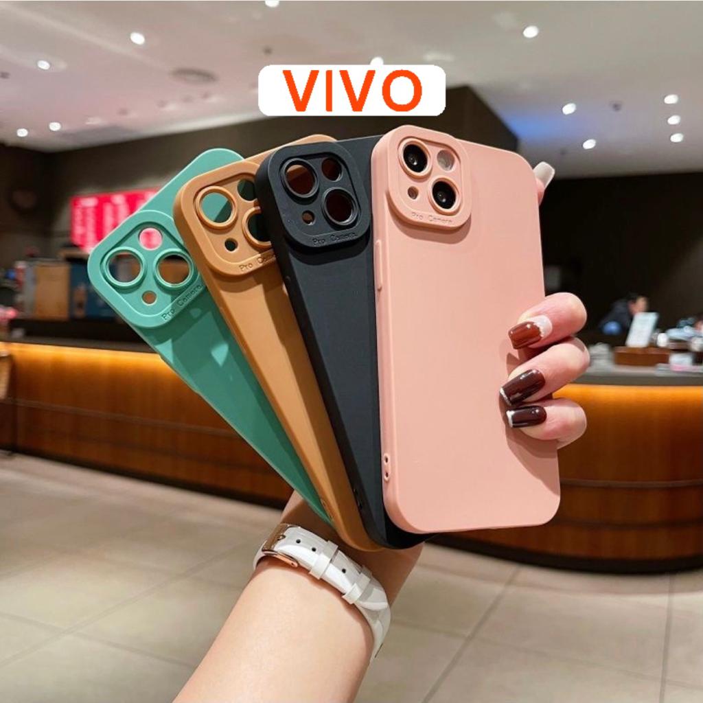 Softcase Macaron Pro Camera Vivo V9/V15/V20/V23E/V23 5G/S10E/S1/S1 Pro Case