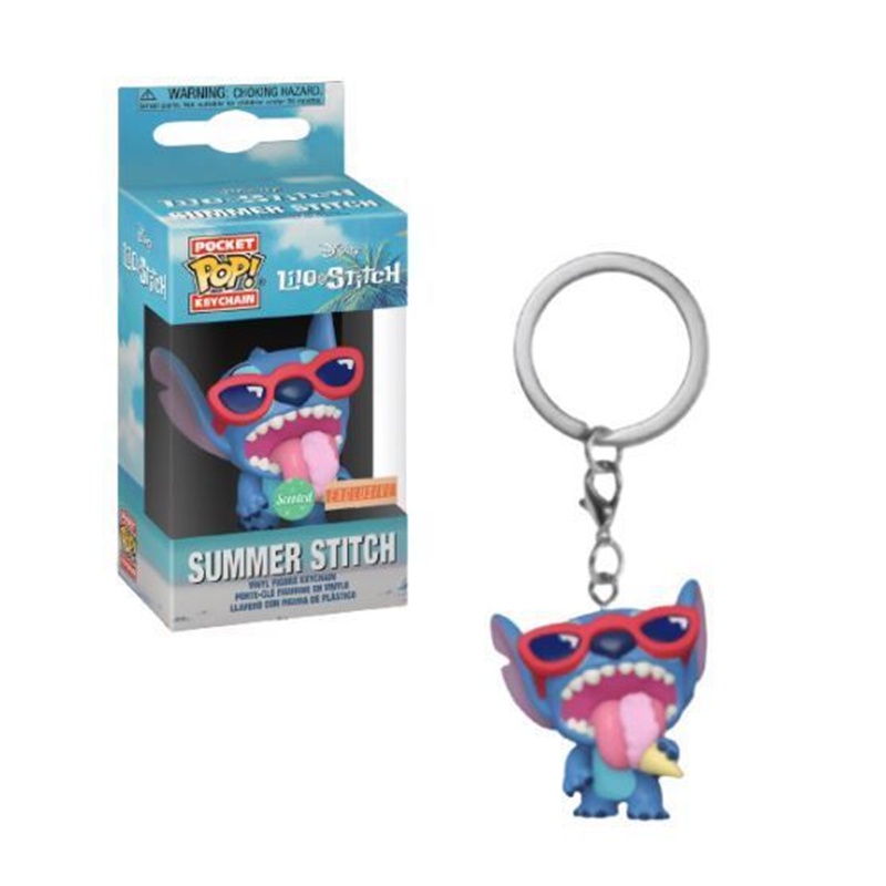 Funko POP Gantungan Kunci Bentuk Boneka Stitch Bahan PVC Untuk Hadiah Ulang Tahun Anak / Dewasa