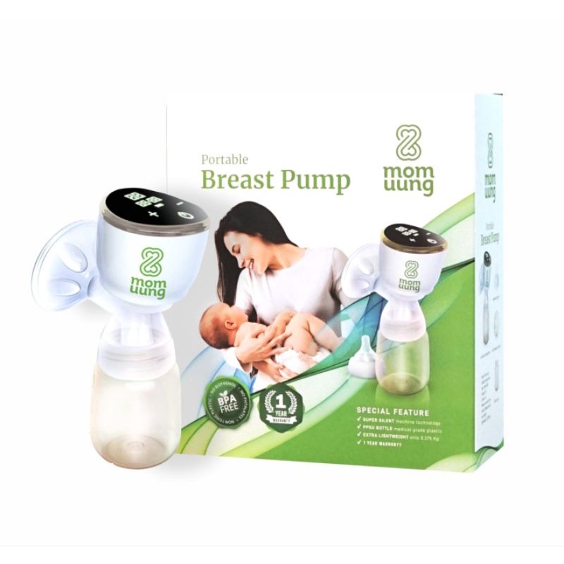 Mom Uung Portable Breast Pump Pompa Asi Elektrik