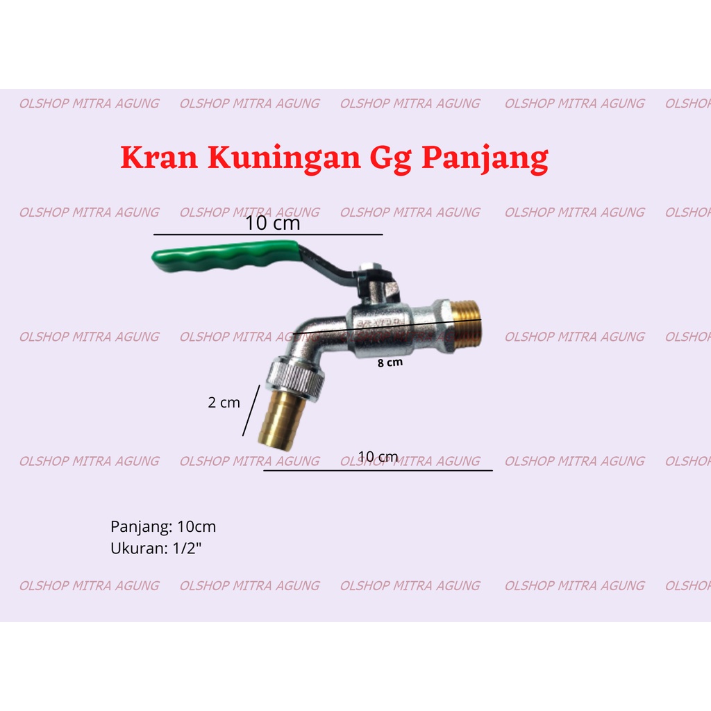 OLS Kran Air Kuningan 1/2 Inch Stayer Kran Air Taman Kuningan Kran Tembok MA