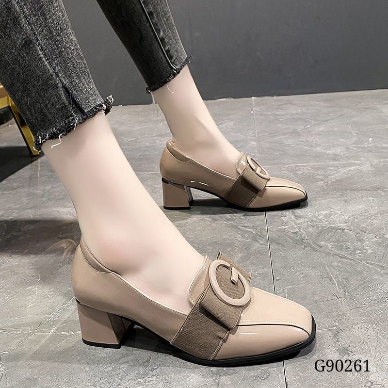 High Block Slop Shoes Korea G90261