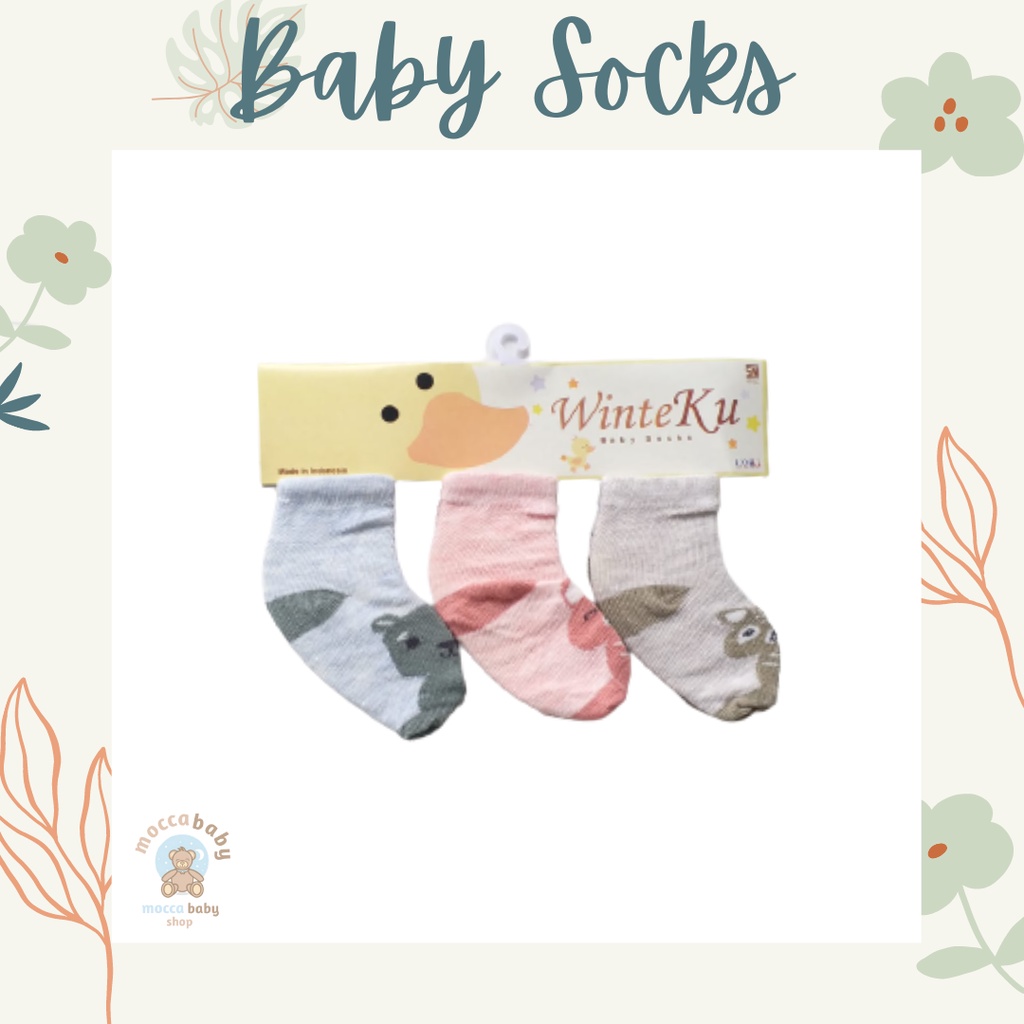 MBSS BISA PILIH MOTIF!!! WINTEKU Kaos Kaki Anak Bayi Non-slip Kaus Kaki Katun / Baby Socks P2