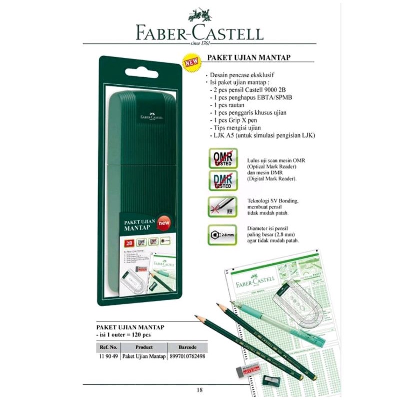 

Pensil Paket Ujian Mantap Faber Castel