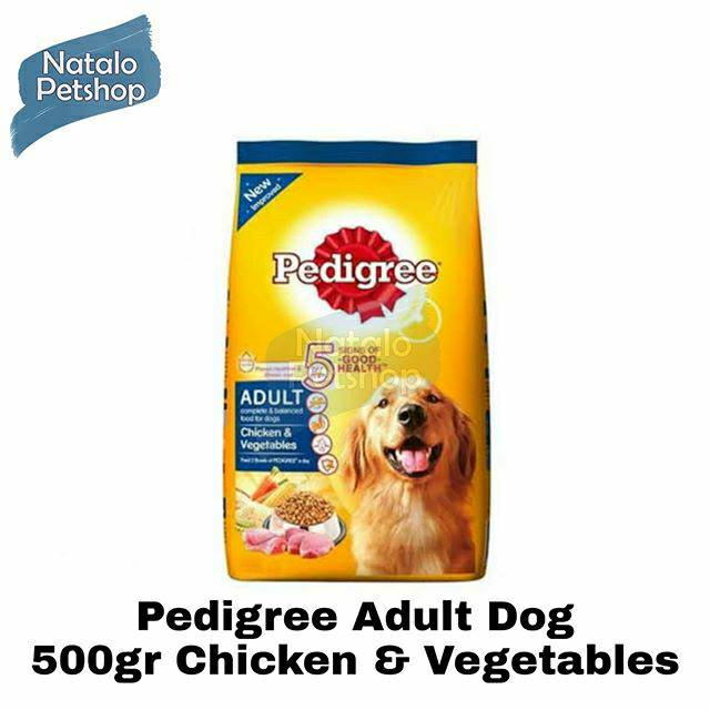 Pedigree Adult Dog Food 500gr Chicken &amp; Vegetable / Makanan Anjing / Pelet / Pakan