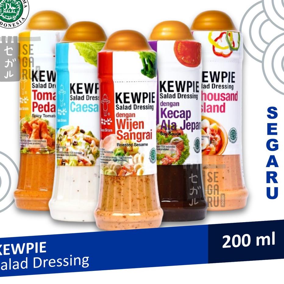 

드 KEWPIE Salad Dressing Caesar, Thousand Island, Wijen Sangrai, Tomat Pedas, Kecap ala Jepang Botol Terlaris