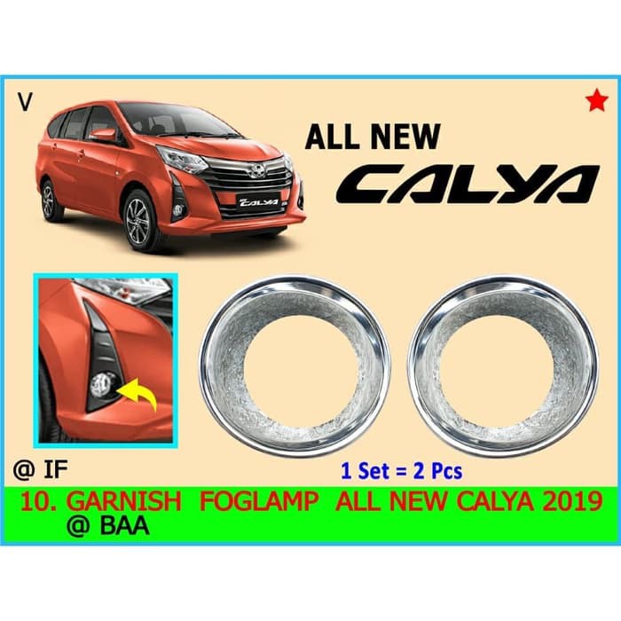 GFLC19- COVER RING GARNISH FOGLAMP FOG LAMP TOYOTA CALYA Ring Garnish List Fog Lamp Foglamp calya