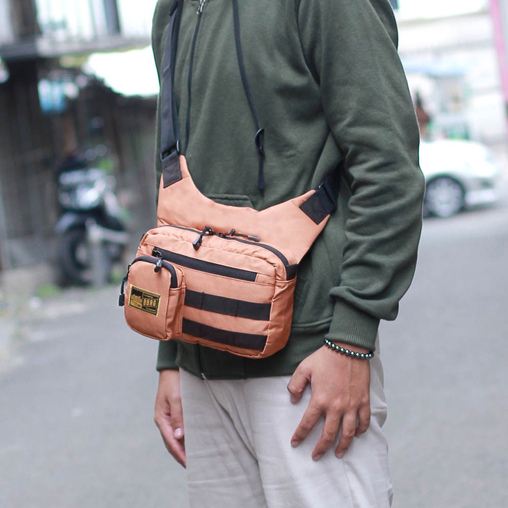 Tas Selempang Sling Bag Pria Waterproof Anti Air Multifungsi Keren Terbaru Tas Slempang Fashion