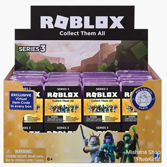 jual ori roblox action figure gold mystery box blind bag series 5