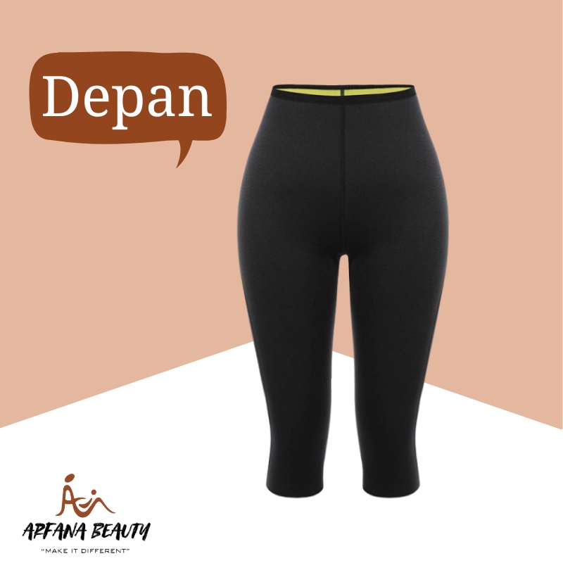 Celana Sport Pelangsing Perut Wanita Pembakar Lemak Sauna Olahraga Alat Pengecil Perut Leging Senam Aerobik Celana Diet Hot Shapers Pants Original Termurah Bergaransi CHS-1055
