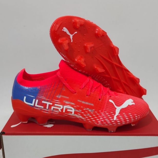 Sepatu Bola Puma Ultra 1.3 Orange Blue Fg