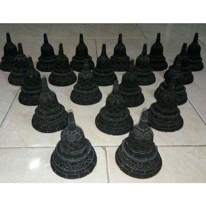 Jual KARIKATUR-MINIATUR- MINIATUR STUPA CANDI BOROBUDUR -MINIATUR