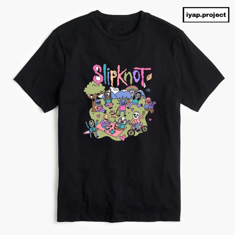 Kaos Band SLIPKNOT / Baju Band Metal / Kaos OVERSIZE Lokal / rap tee