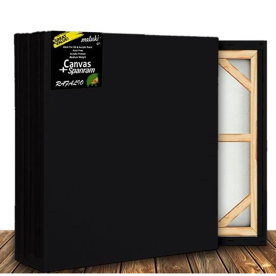 

Kanvas Lukis Hitam Spanram 70x60 cm Canvas Black 70x60cm by Ravalio