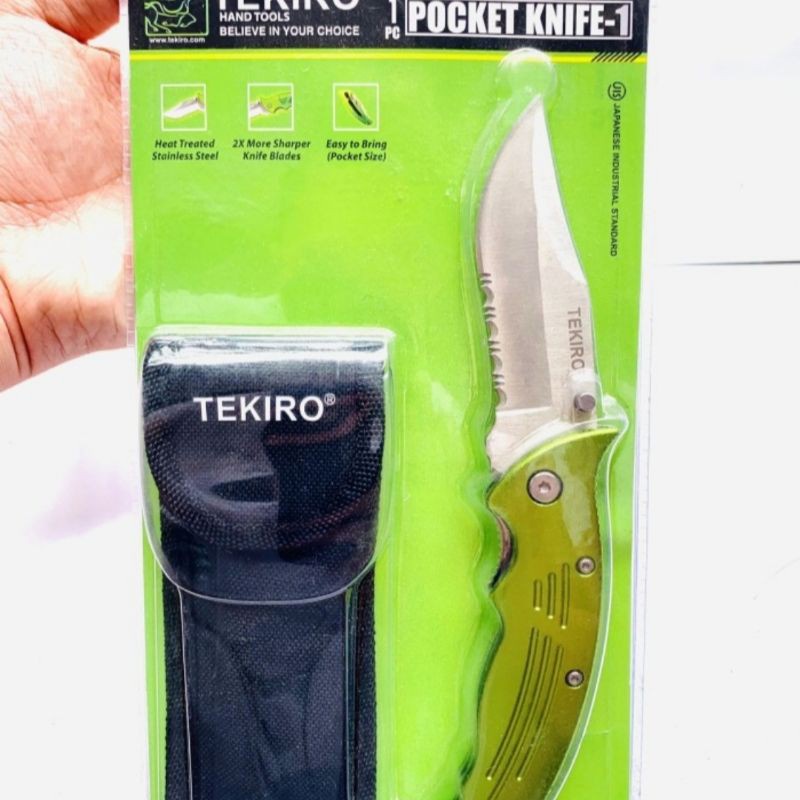 Tekiro POCKET KNIFE -1 TEKIRO PISAU LIPAT STAINLESS 1 GT-PK1826