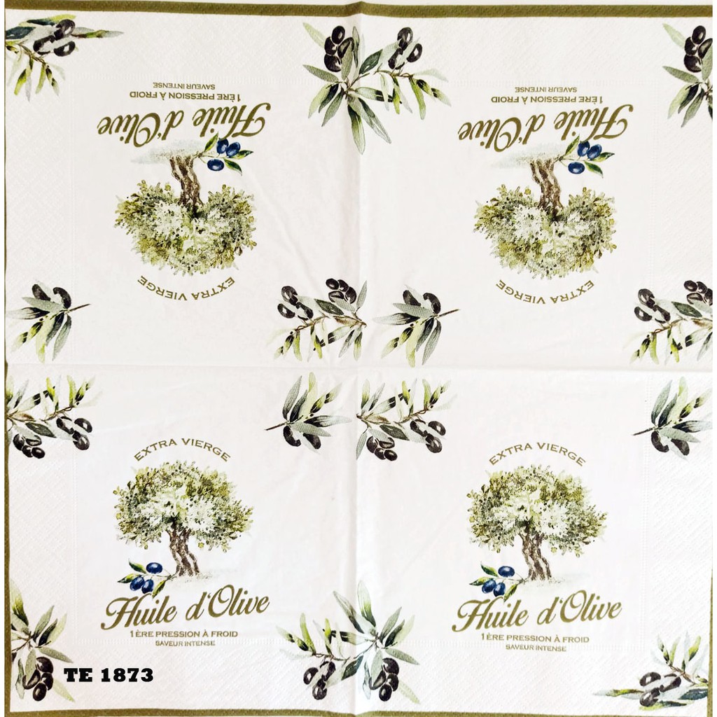 TISU NAPKIN DECOUPAGE EROPAH 33X33 CM TE  1873 TTS