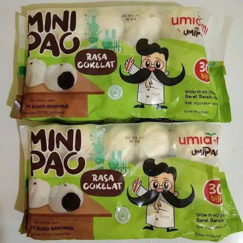 

Minipau cokelat isi 30 pcs