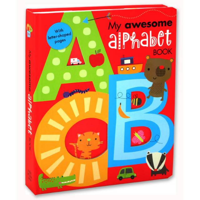 

My Awesome Alphabet Board Book (with letter-shaped pages)
