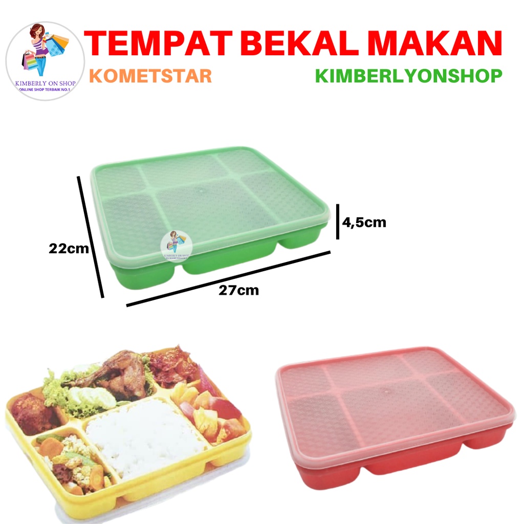 Tempat Makan Rantang Catering Segi Lunch Box Rantang Executive KOMET