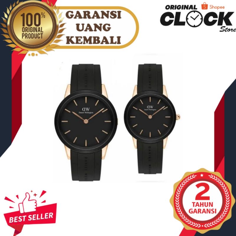 [ ORIGINAL ] JAM TANGAN PRIA WANITA | RANTAI | KULIT | KARET | MURAH | ICONIC MOTION ROSEGOLD ORI