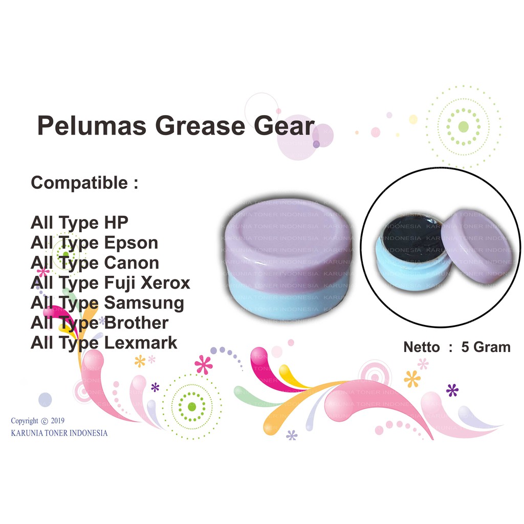 Pelumas Grease Mekanik Premium Quality Gear Cartridge Printer Laserjet