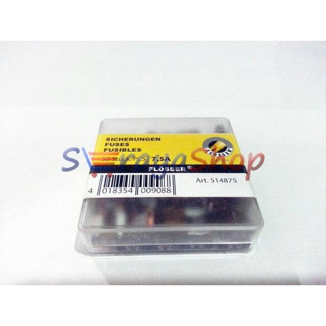 Flosser Sekring / Fuse Blade (DX) Mini - 7.5A (Coklat Tua)