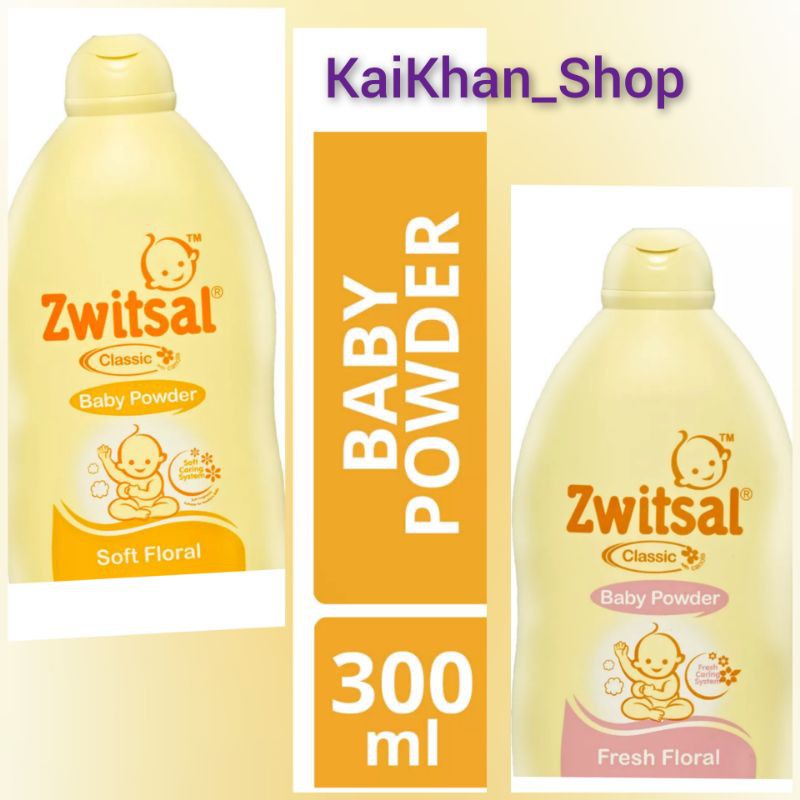 Zwitsal Baby Powder Soft Floral/Fresh Floral 300gram