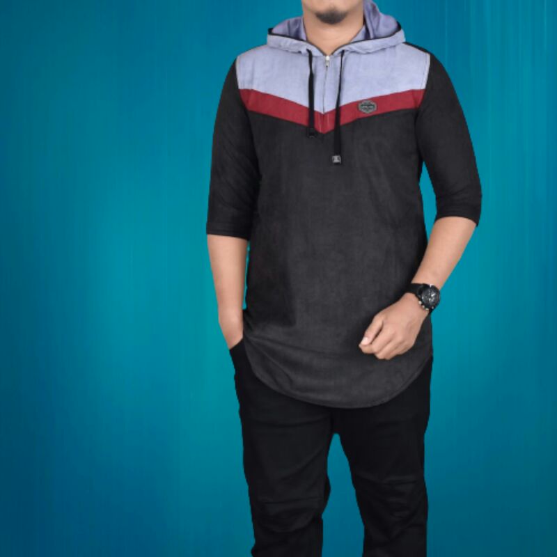 QURTA PAKISTAN HOODIE PRIA TERMURAH QURTA MUSLIM TERBARU KURTA PRIA KUPLUK TERKINI KURTA PRIA HIJRAH