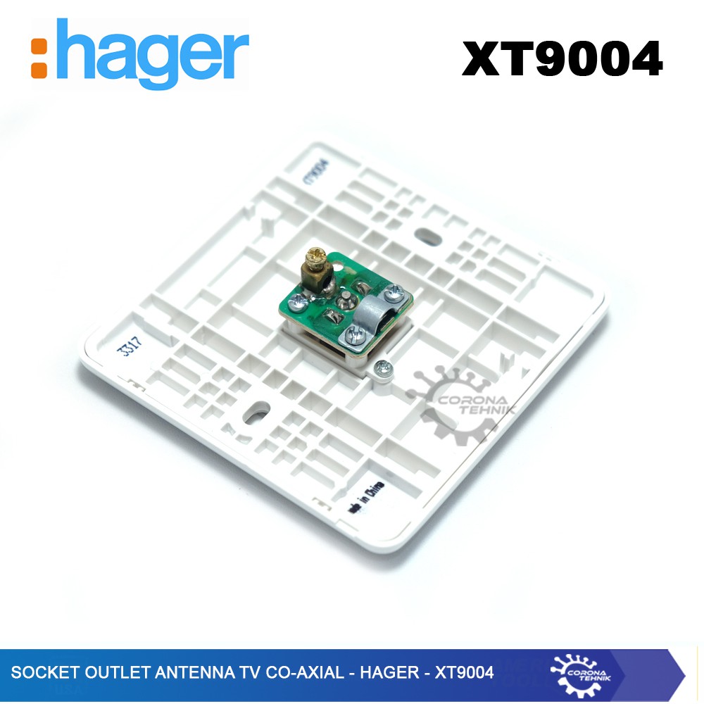 Hager - XT9004 Socket - Outlet Antenna TV Co-Axial