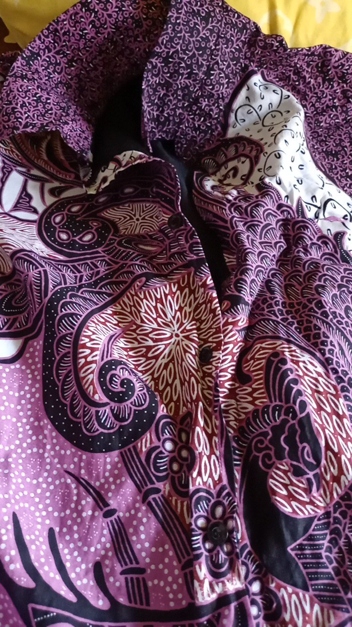 Minoelya Ungu Kemeja Batik Pria Full Furing Reguler Fit C001