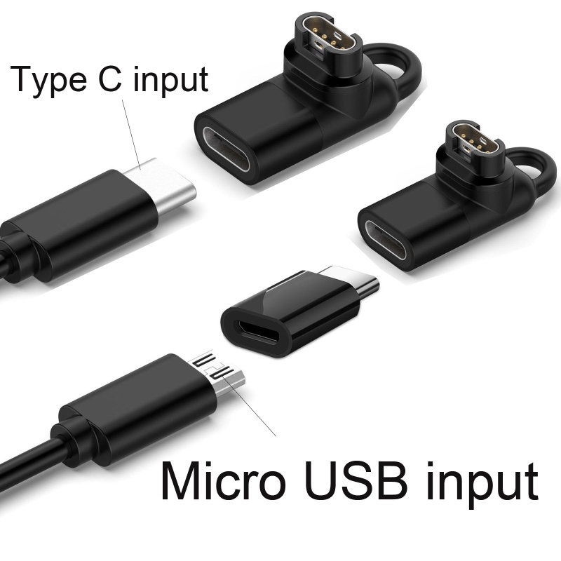 Cre 90pcs / Set Buku Literatur Klasik Bahasa Mandarin° Adapter Konverter Charger Micro USB Tipe C Ke 4 Pin Untuk Fenix 5 / 5S