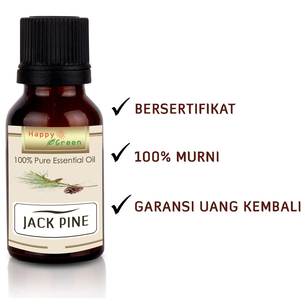 Happy Green Jack Pine Essential Oil  - Minyak Jack Pinus