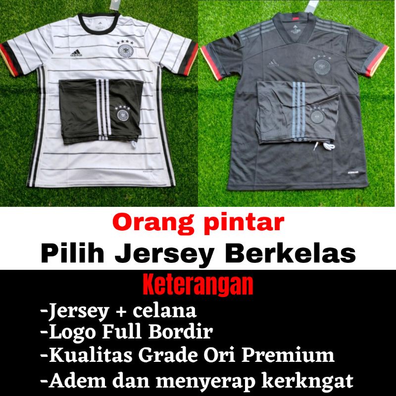 Setelan Jersey JERMAN Home Away 2021 Grade Ori Import Baju Sepak Bola Pria Dewasa