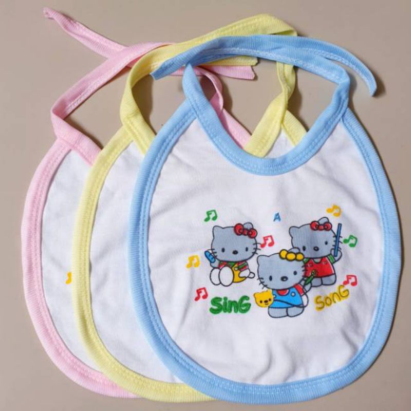 celemek bayi murah berkualitas / tatakan makan bayi/ slaber bayi sing song/ slaber bayi