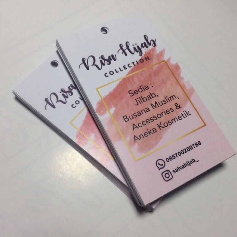

Hang Tag Label Baju Pakaian 260gsm [100pcs]