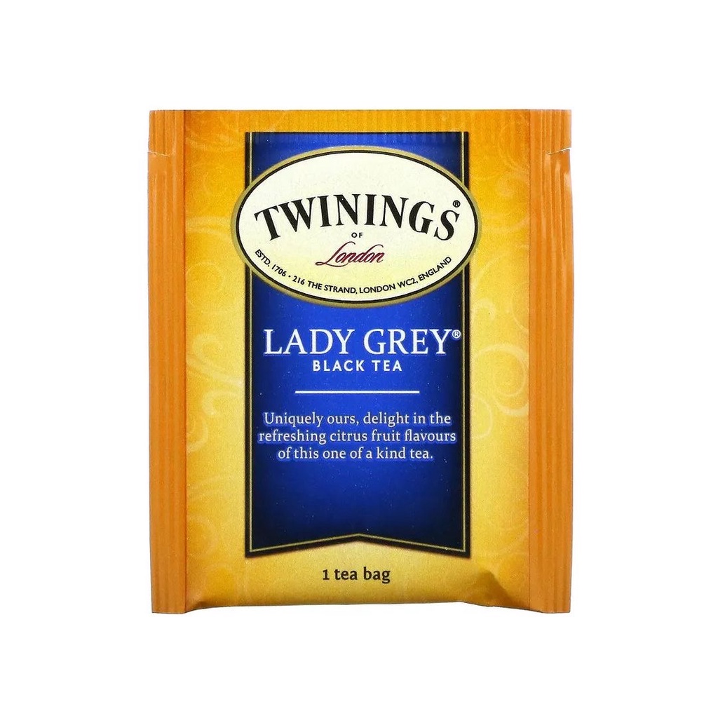 Twinings of London Lady Grey Black tea Citrus Fruit flavor 20s x 2gr