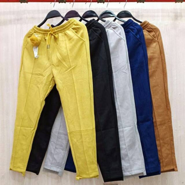 Celana Import Bahan Suede Ukuran Jumbo