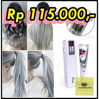 Promo Cat  Rambut  Warna  Light Grey  Ash  Grey  Permanent 