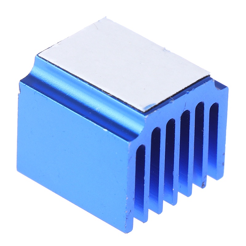 (LUCKID) 2pcs Radiator Heatsink Pendingin Bahan Aluminum Warna Biru Untuk Printer 3D