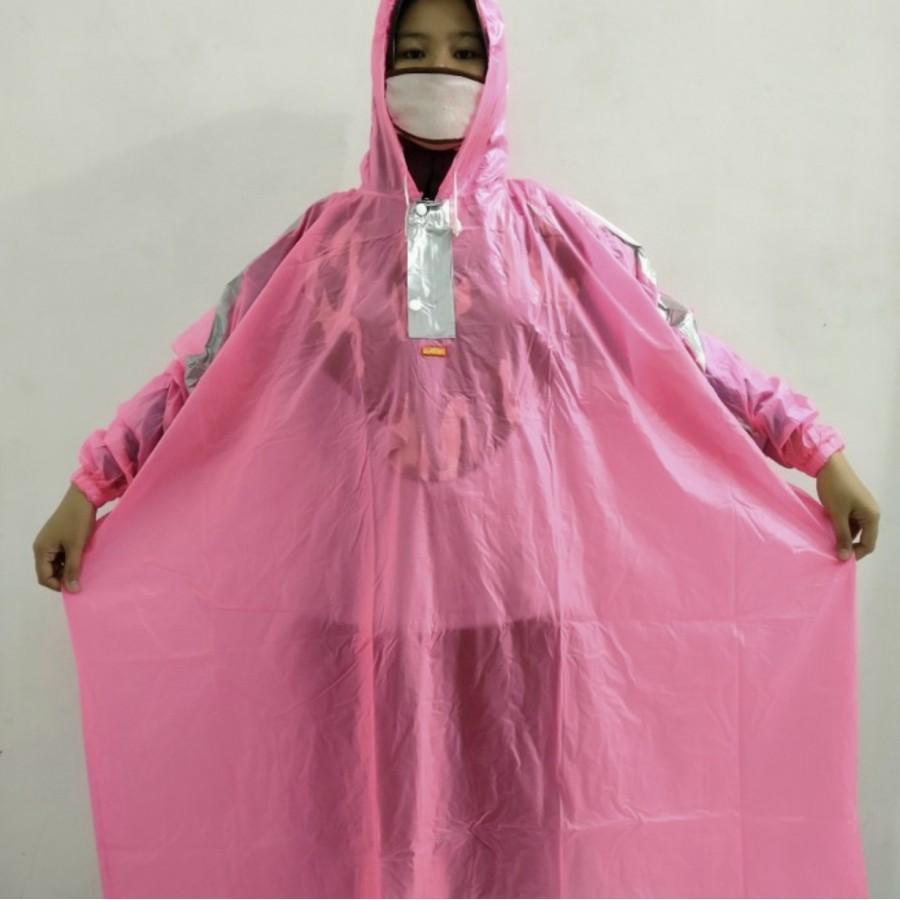 JOPE UMBRELLA - Jas Hujan Poncho Smart Super Ceria Transparant Warna Cerah Lexi By Elmondo 202